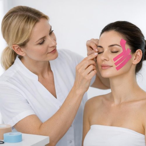 Kurs: kinesiotaping twarzy w naturalnej pracy z owalem — praktyka, która odmienia