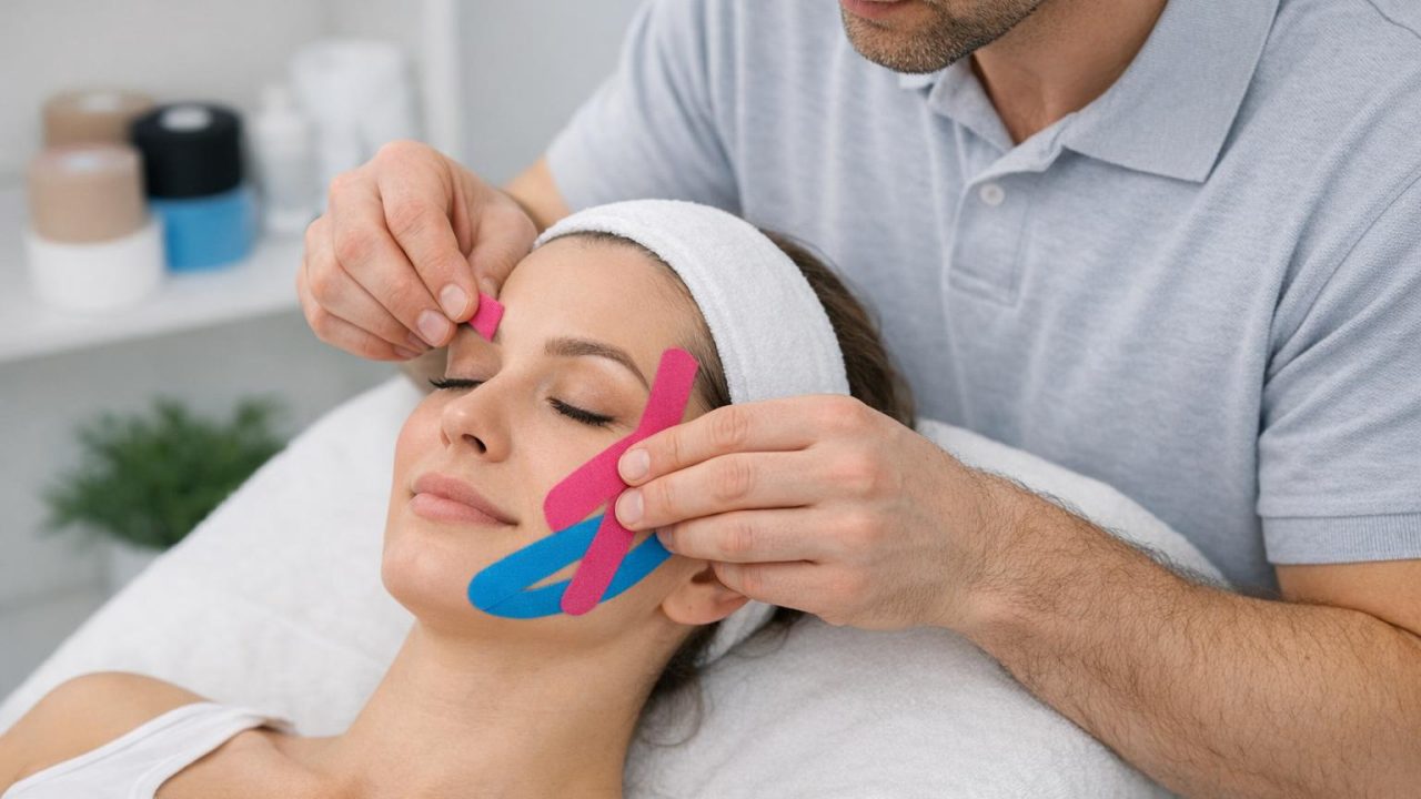 Kurs kinesiotaping twarzy — praktyczne zastosowanie taśm w terapii estetycznej